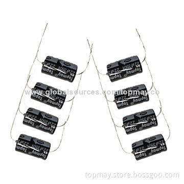 Aluminum Electrolytic Capacitors, Suitable for Circuits and Car Radios, with 6.3 to 100V Voltage